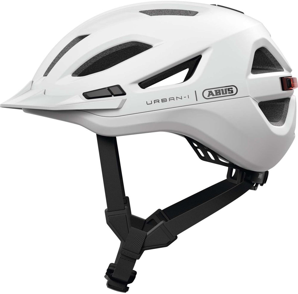Abus fietshelm urban-i 4.0 ace polar white xl - 60-64 cm - wit - geschikt voor gebruik op elektrische fietsen - stadsfietsen - 320 g
