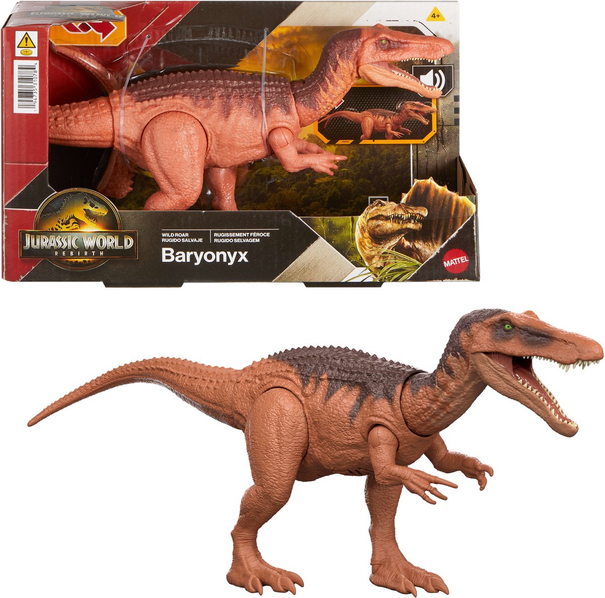 Mattel dinosaurus speelgoed jurassic world wild roar assortiment.