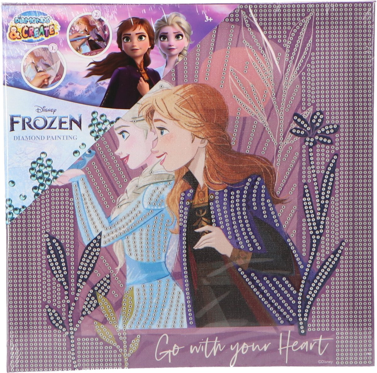 Canenco bevroren diamant schilderij canvas xl