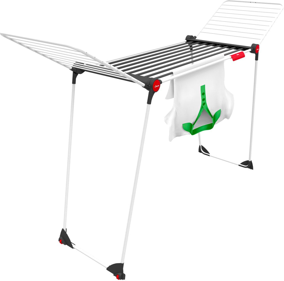 Vileda soft care droogrek - tafel droogrek - 21 m drooglengte - hoge vleugels - xxl waslijnen