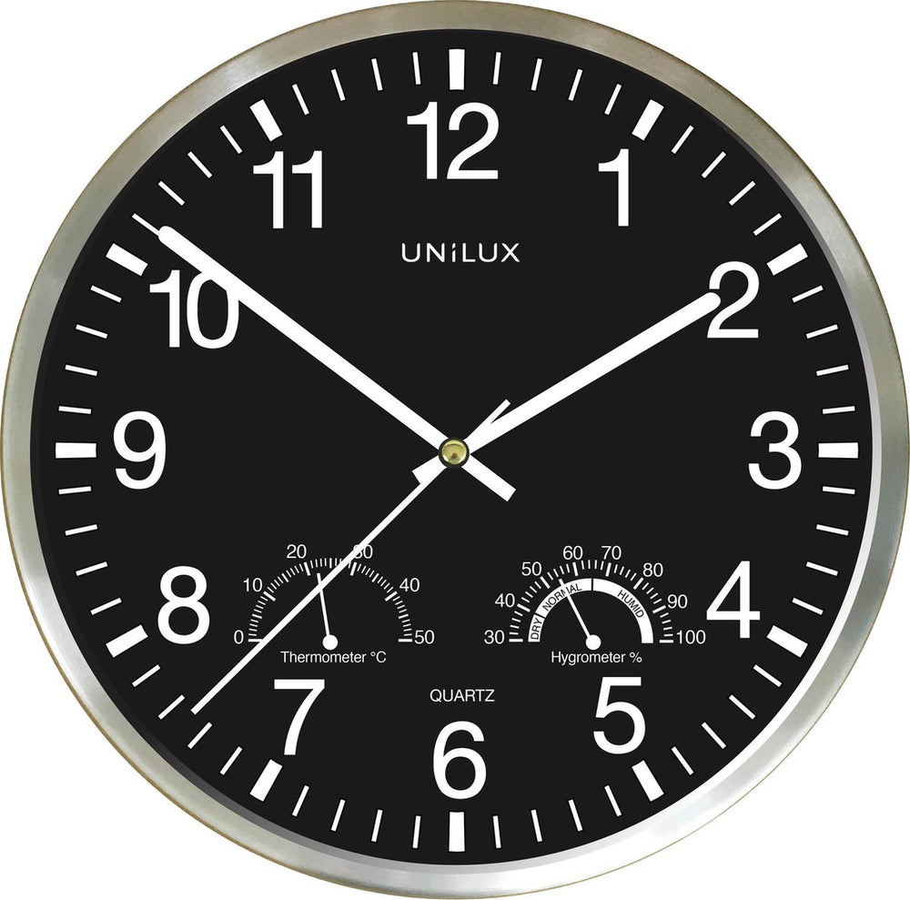 Unilux wetty klok grijs
