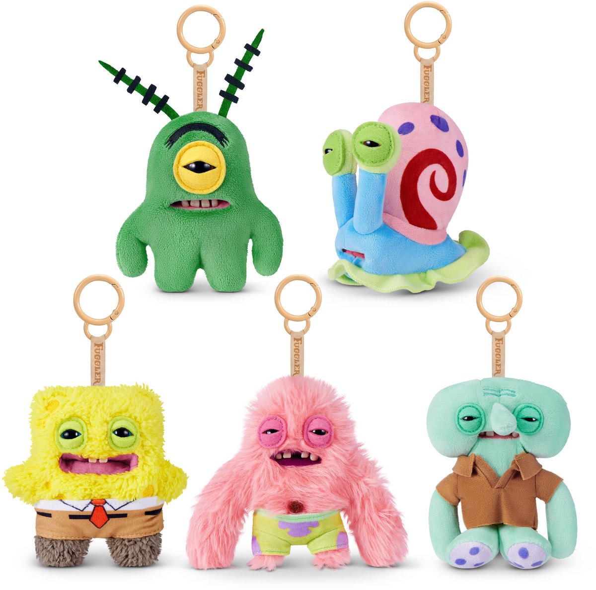 Fuggler spongebob 5-inch licensed keyring assortment by zuru
