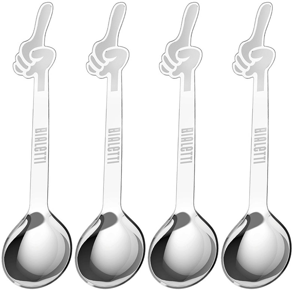 Bialetti koffielepels set - rvs - 4 stuks