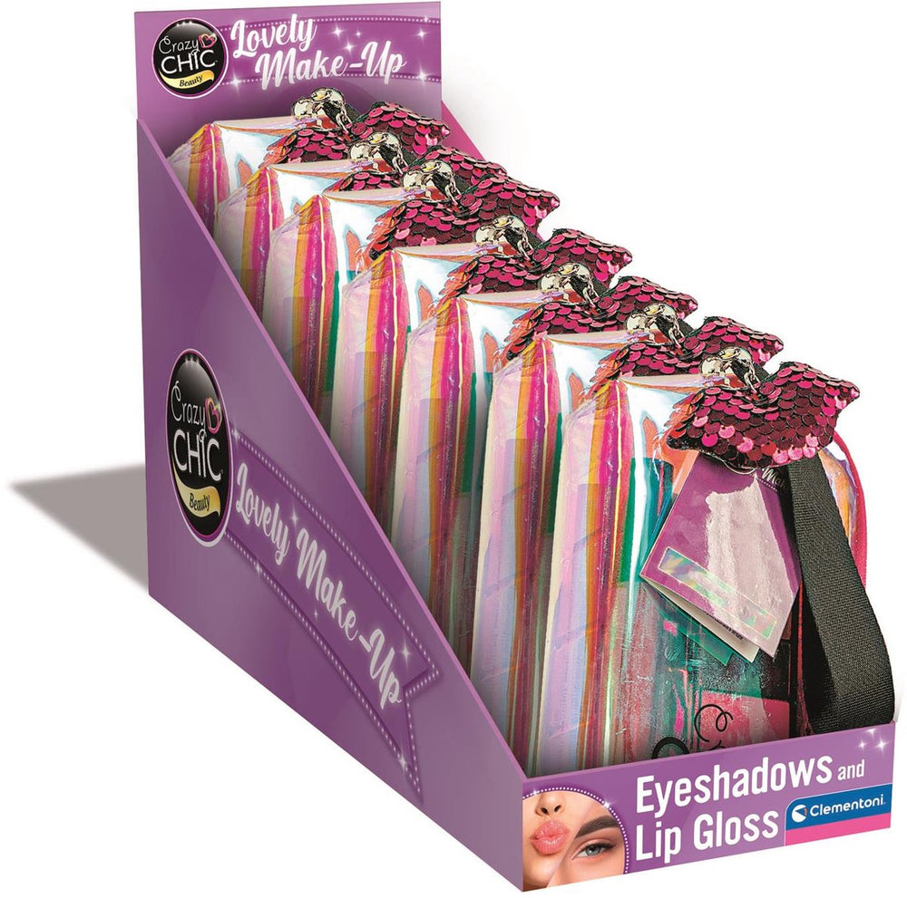Clementoni crazy chic make-up tas lip met make-up