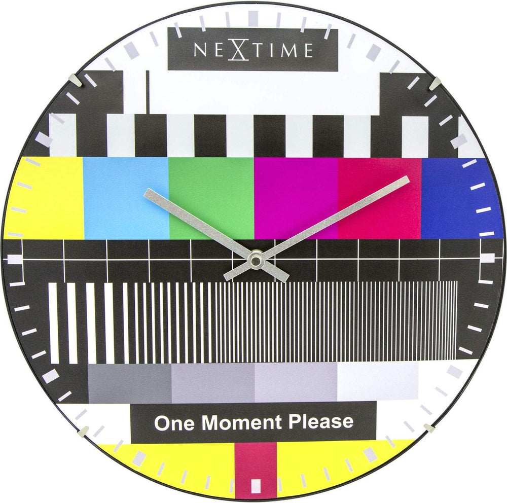 Nextime ne-3162 glazen wandklok testpagina koepel 35 cm