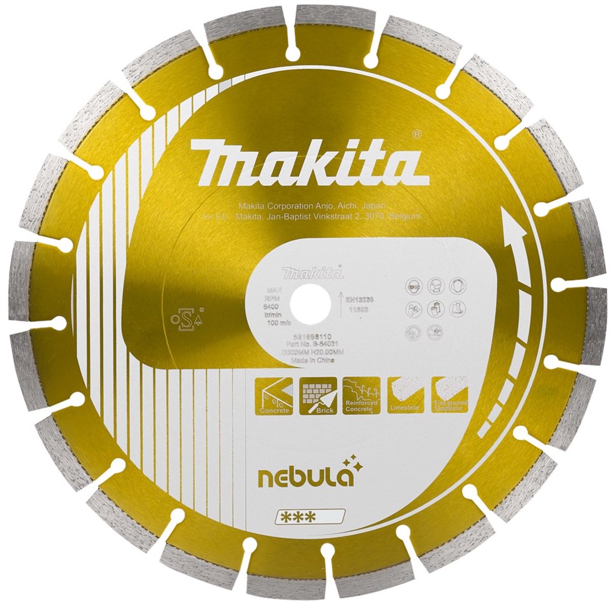 Makita b-53986 diamantschijf | 115 x 22,23 x 2,0 mm