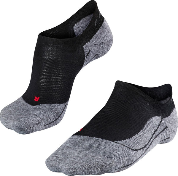 Falke tk5 invisible anti-blaar dun wol functioneel materiaal wandelsokken dames zwart - maat 37-38