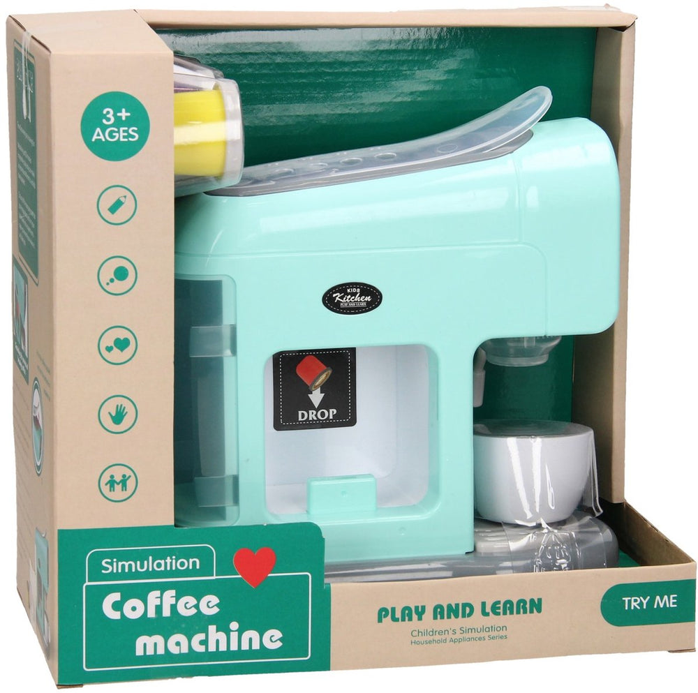 Speelgoed koffiemachine met kopjes