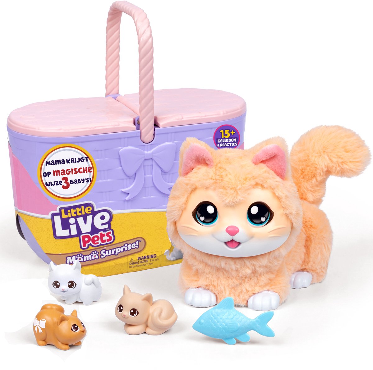 Little live pets - mama surprise kittens - mama poes krijgt op magische wijze 3 baby's