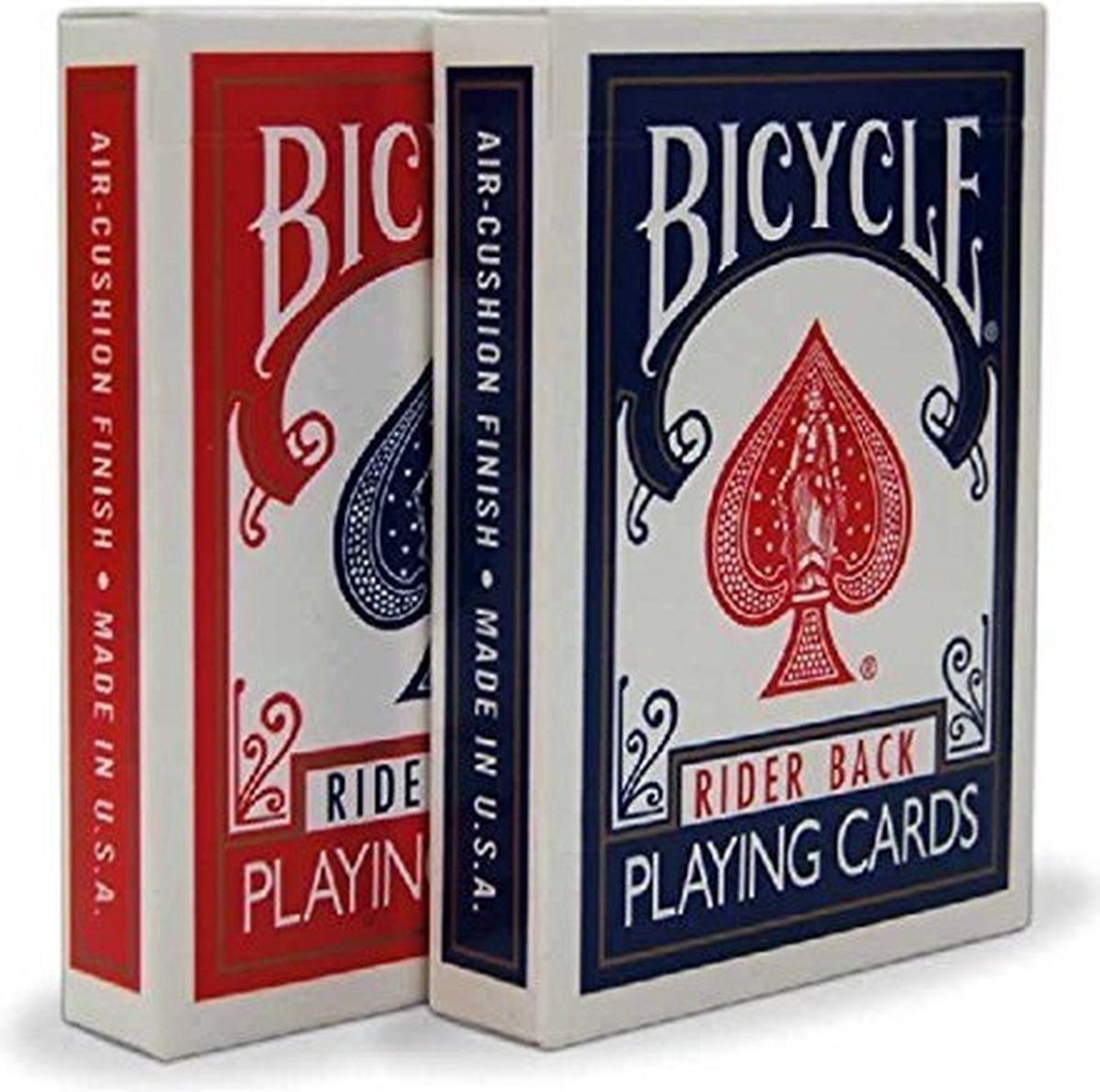 Bicycle 2 stuks - rood + blauw - rider back playing cards set