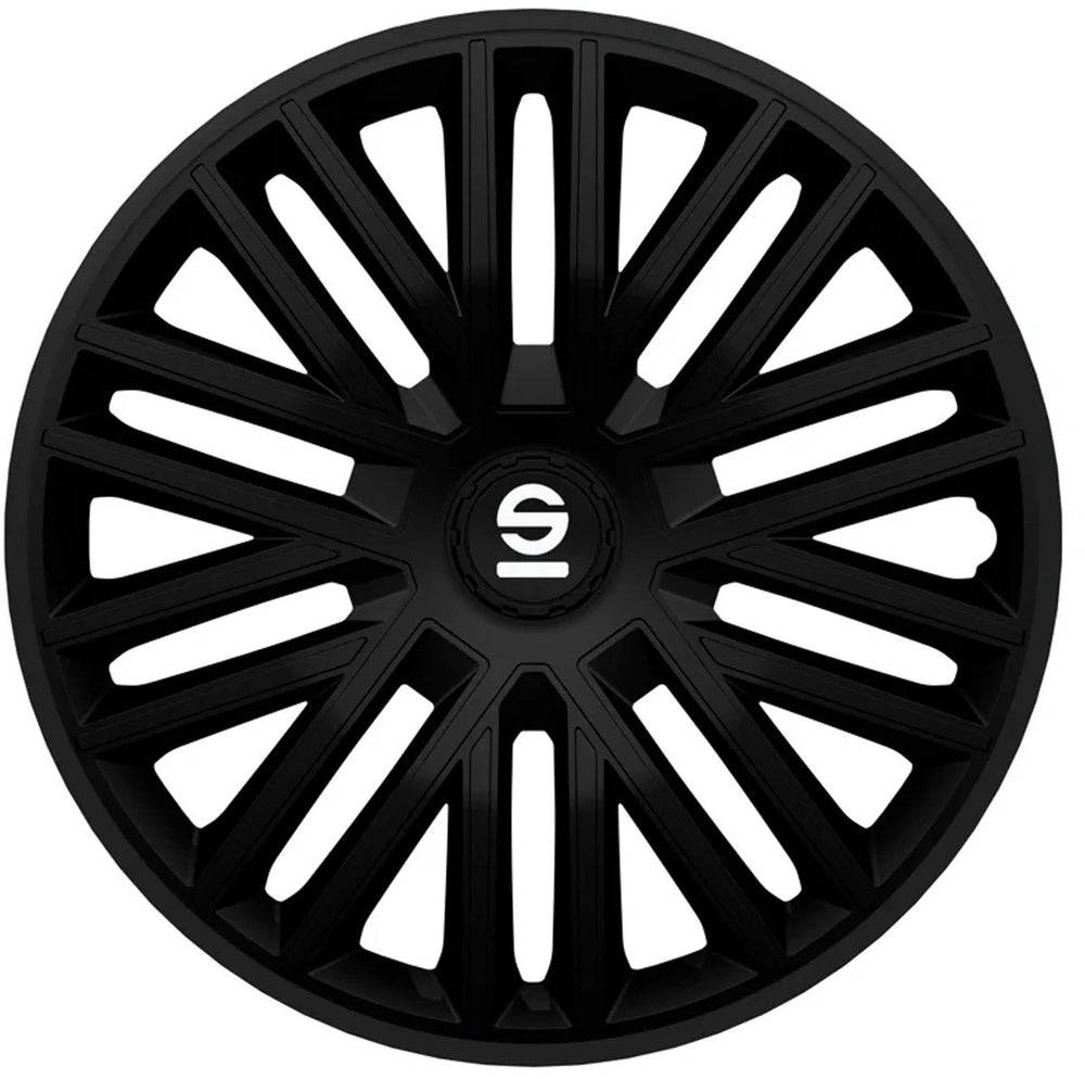 wieldoppen Bergamo 14 inch ABS zwart 4 stuks