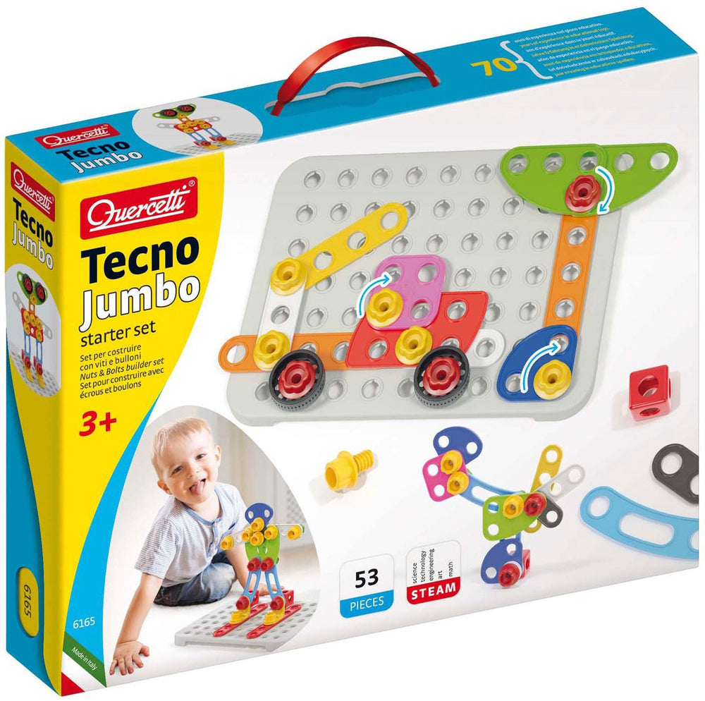 Quercetti tecno jumbo startset, 52dlg