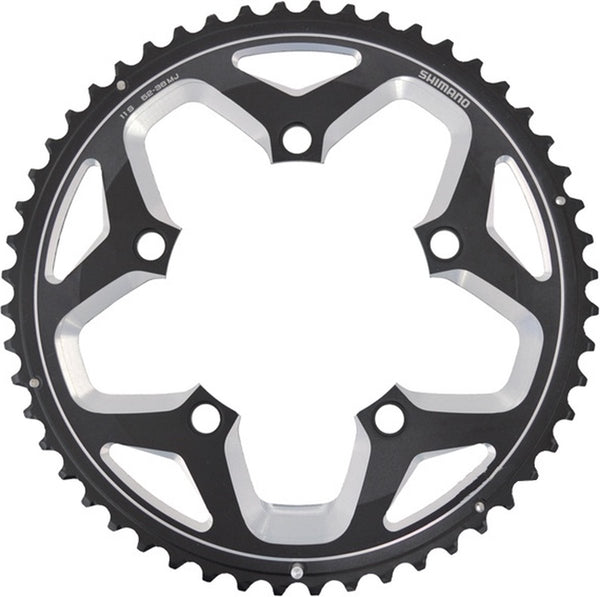 Shimano blad race 52t 11v 110mm voor 52-36t zwart y1pr98060