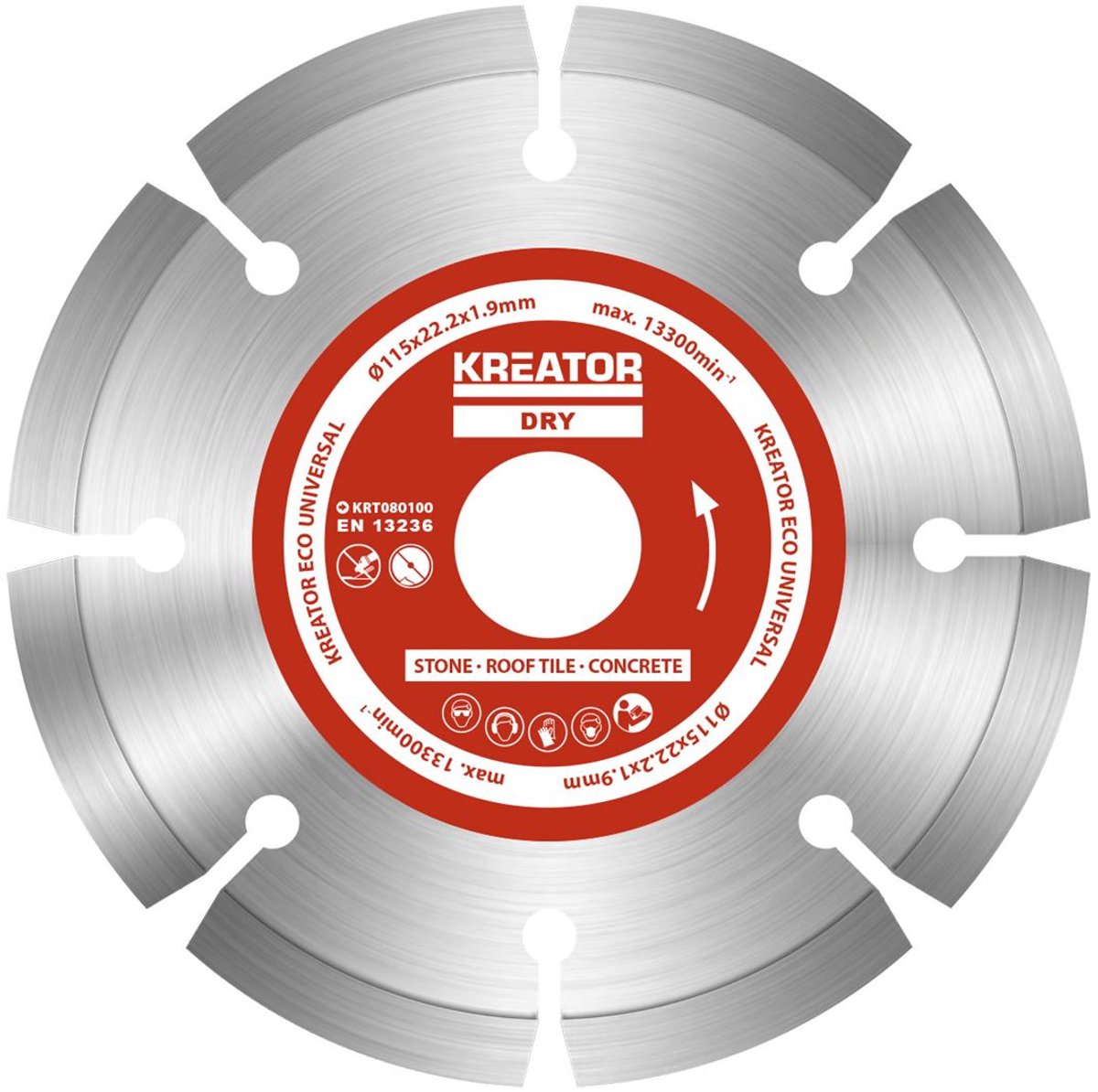Kreator - accessories - krt080100 - diamantschijf eco - ø 115mm - 3 st.