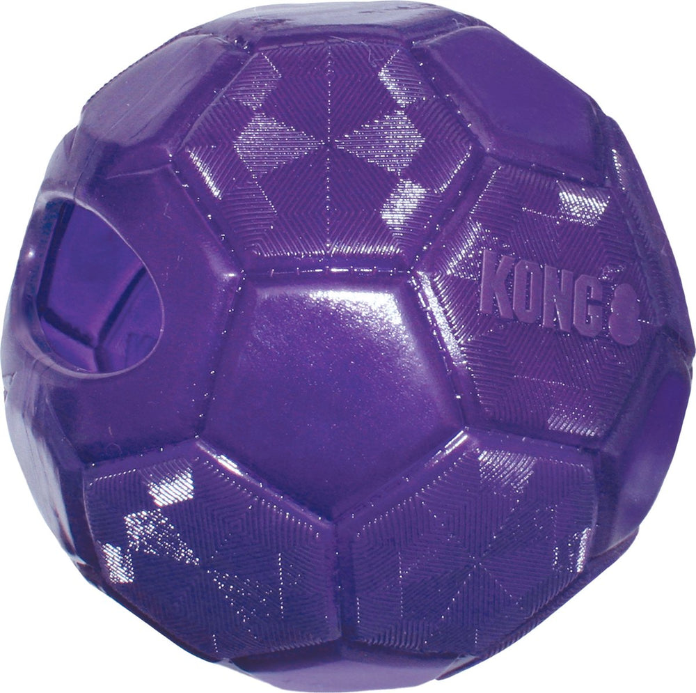 Kong flexball - sterke speelbal voor honden - paars - 15.5 cm
