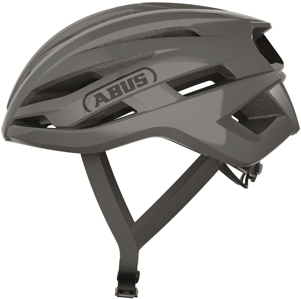 Abus fietshelm stormchaser ace race grey m - 54-58 cm - grijs - geschikt voor gebruik op racefietsen - gravelbikes - 220 g
