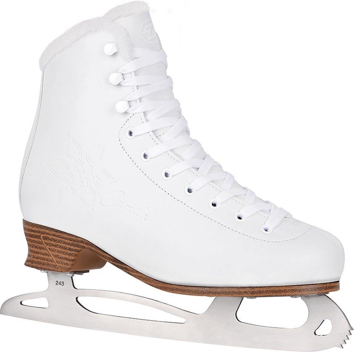 Tempish - camila ice - kunstschaatsen - schaatsen dames - wit - verstevigde enkelsteun stijlvol wit design - maat eu 36