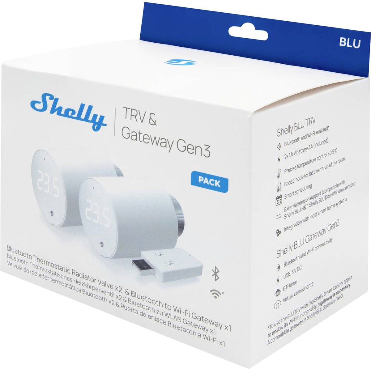 Shelly bluetooth trv gateway 2 pack