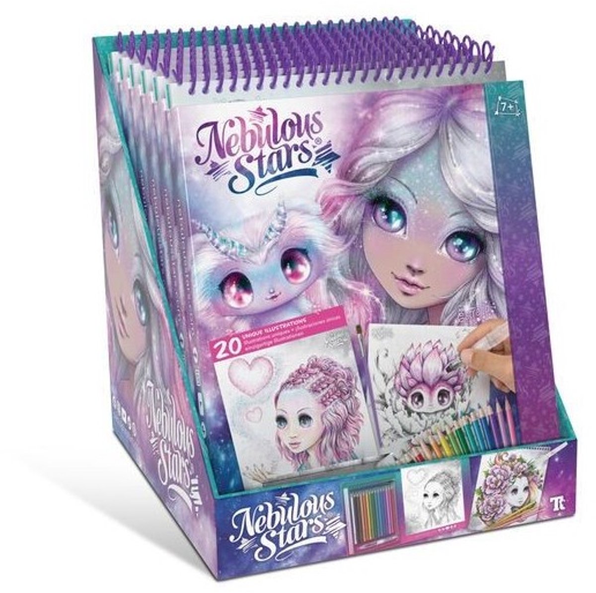 Nebulous stars aquarel set
