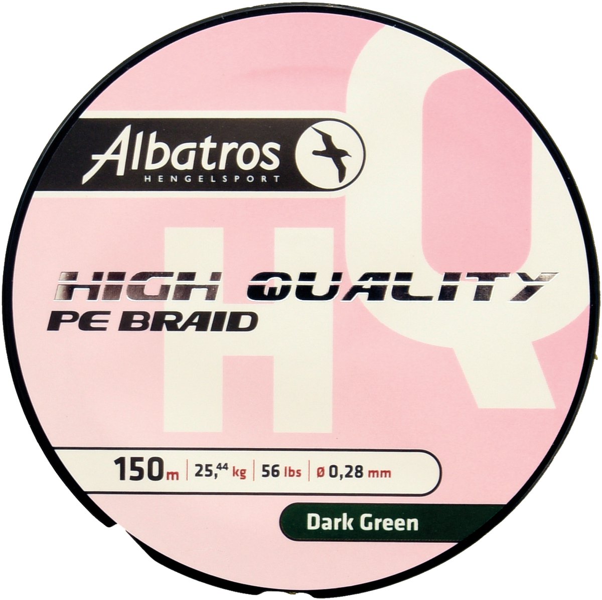 Albatros - high quality braid - vislijn 0,13mm - 150mtr - dark green
