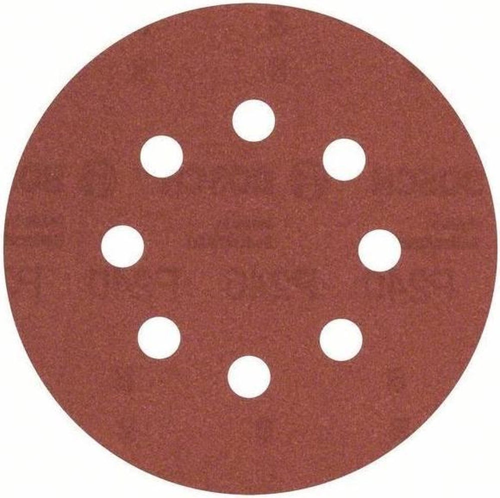 Bosch 5-delige schuurbladset voor excenterschuurmachines 125 mm geperforeerd - korrel 240