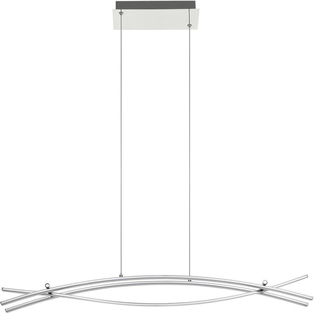 Eglo nevado hanglamp - led - 90 cm - chroom wit