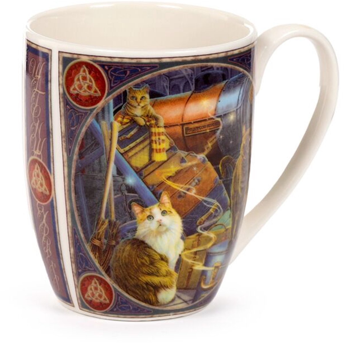 Puckator mok - lisa parker - witchwood express katten - porselein - 300ml