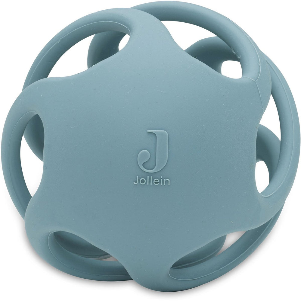 Jollein baby bijtring bal siliconen - ø 9.5cm - sea green