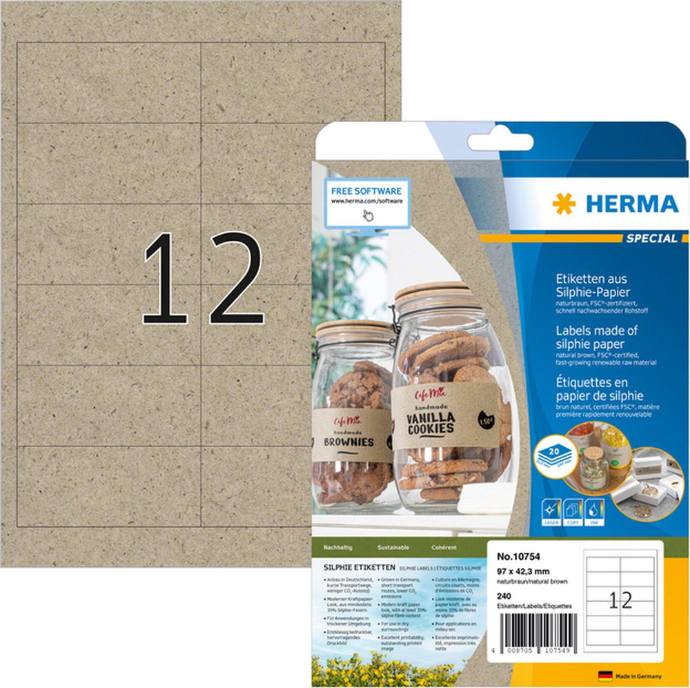 Herma - etiket 10754 97x42.3mm silphie br 240st