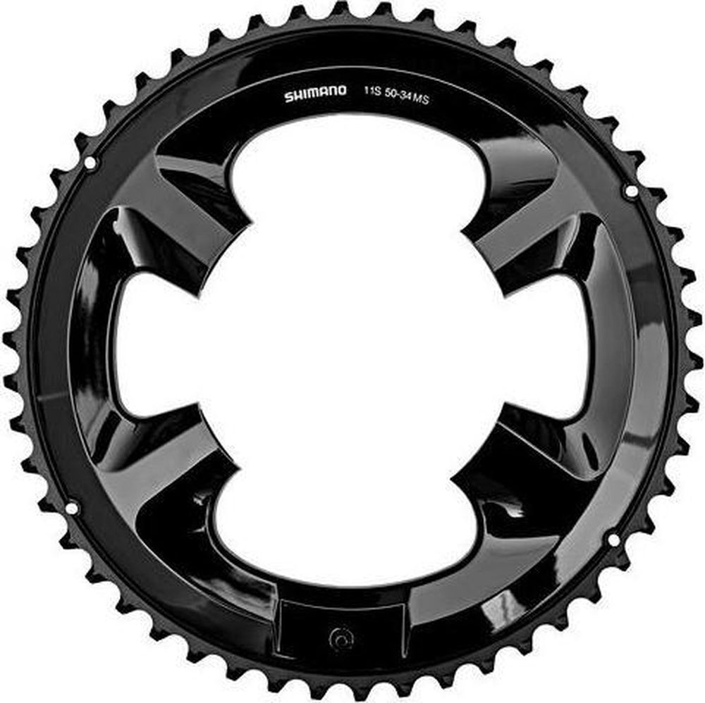 Shimano fc-rs510 kettingblad 2x11-speed – 110 mm steekcirkel, aluminium, zwart