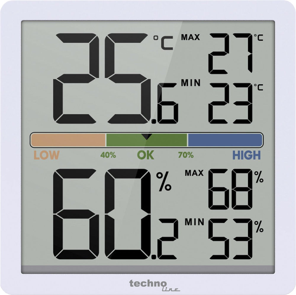 Technoline thermometer - ws 9472 - 70x70x20mm - wit - tl-ws9472