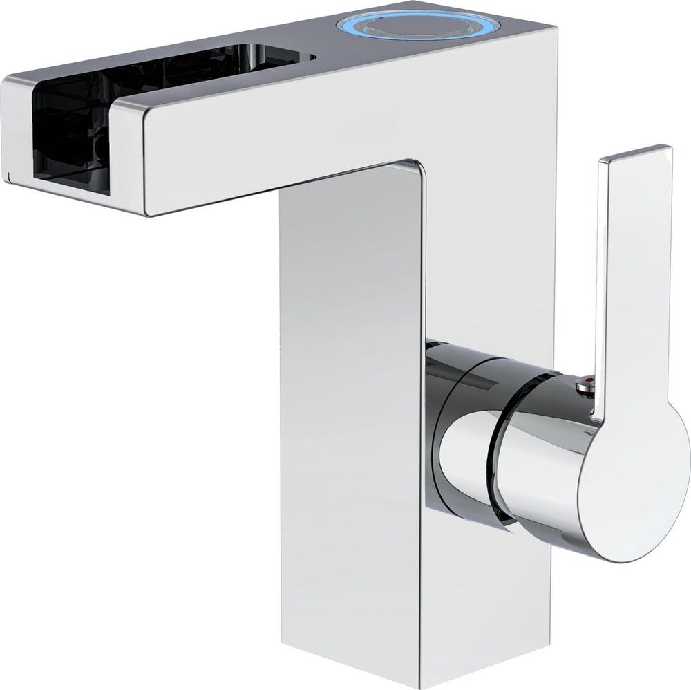 Schütte orinoco led-wastafelkraan - mengkraan - watervaluitloop - chroom