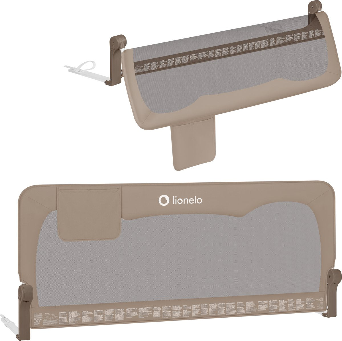 Lionelo hanna – bedhekje 150x66 cm – 180° opklapbaar – aluminium frame – securebelt standsafe – tot 27 kg – luchtig net – voor matrassen tot 45 cm – sgs-gecertificeerd – reisvriendelijk – eenvoudige montage