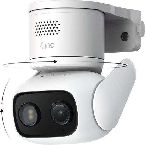 Eufy beveiliging bedrade cam c31 - wit - kantelbare beveiligingscamera - binnen en buiten - duale antenne - kleurennachtzicht - lokale opslag - geen maandelijkse kosten - ip66 - waterdicht - ai mens voertuig huisdierdetectie - 24 7 continue opname