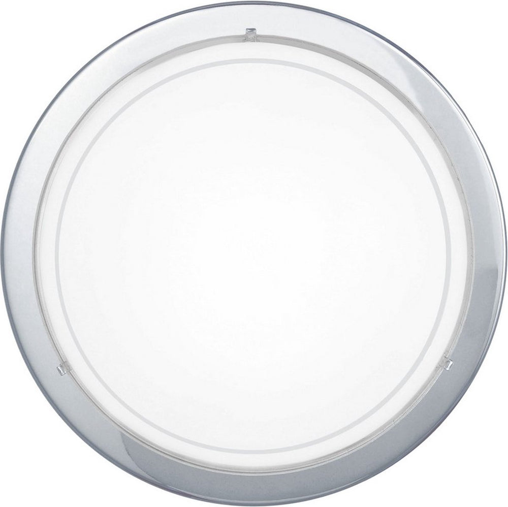Eglo planet 1 plafond- en wandlamp - e27 - ø 29 cm - grijs wit