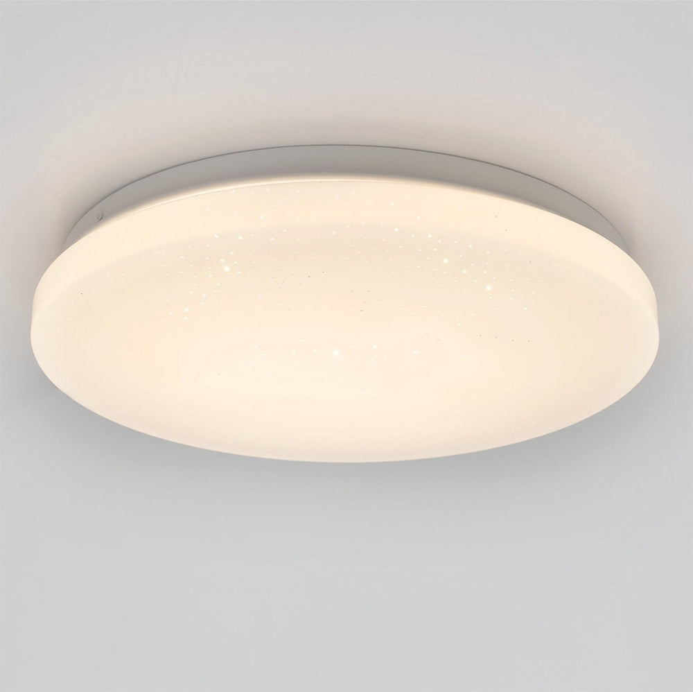 Eglo pogliola-e plafondlamp - wandlamp - led - ø 26 cm - wit - sterren - glinsterend