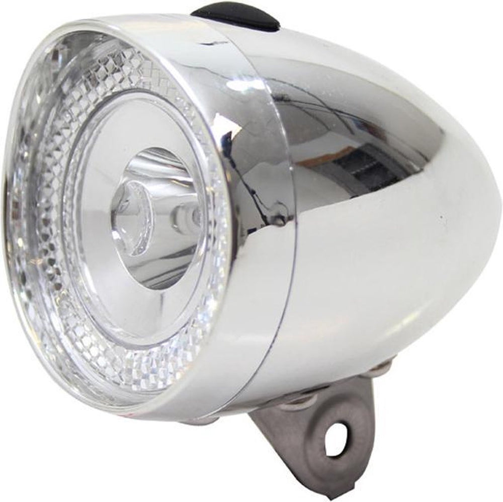 Union headlight UN-4955 Retro mini battery chrome on card