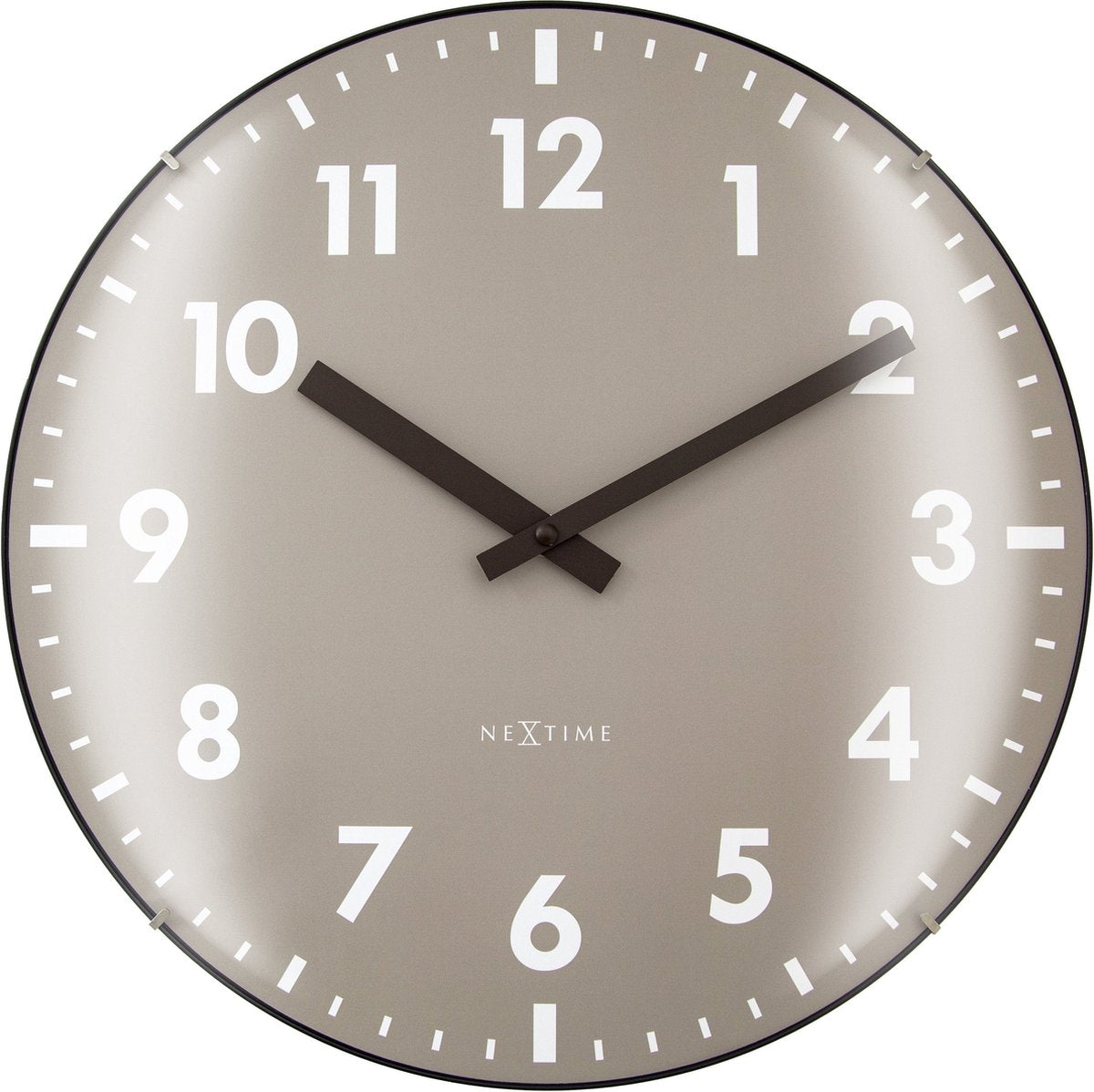 Nextime duomo – wandklok – 35 cm – koepelglas – khaki – stil