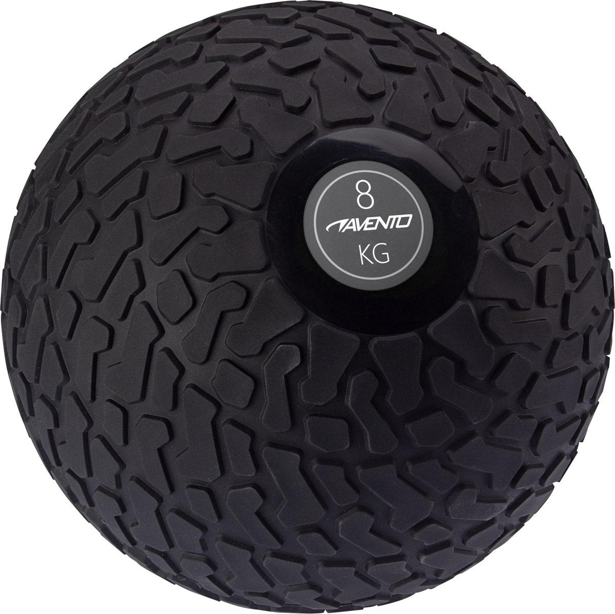 Avento slam bal - met profiel - 8 kg - zwart grijs