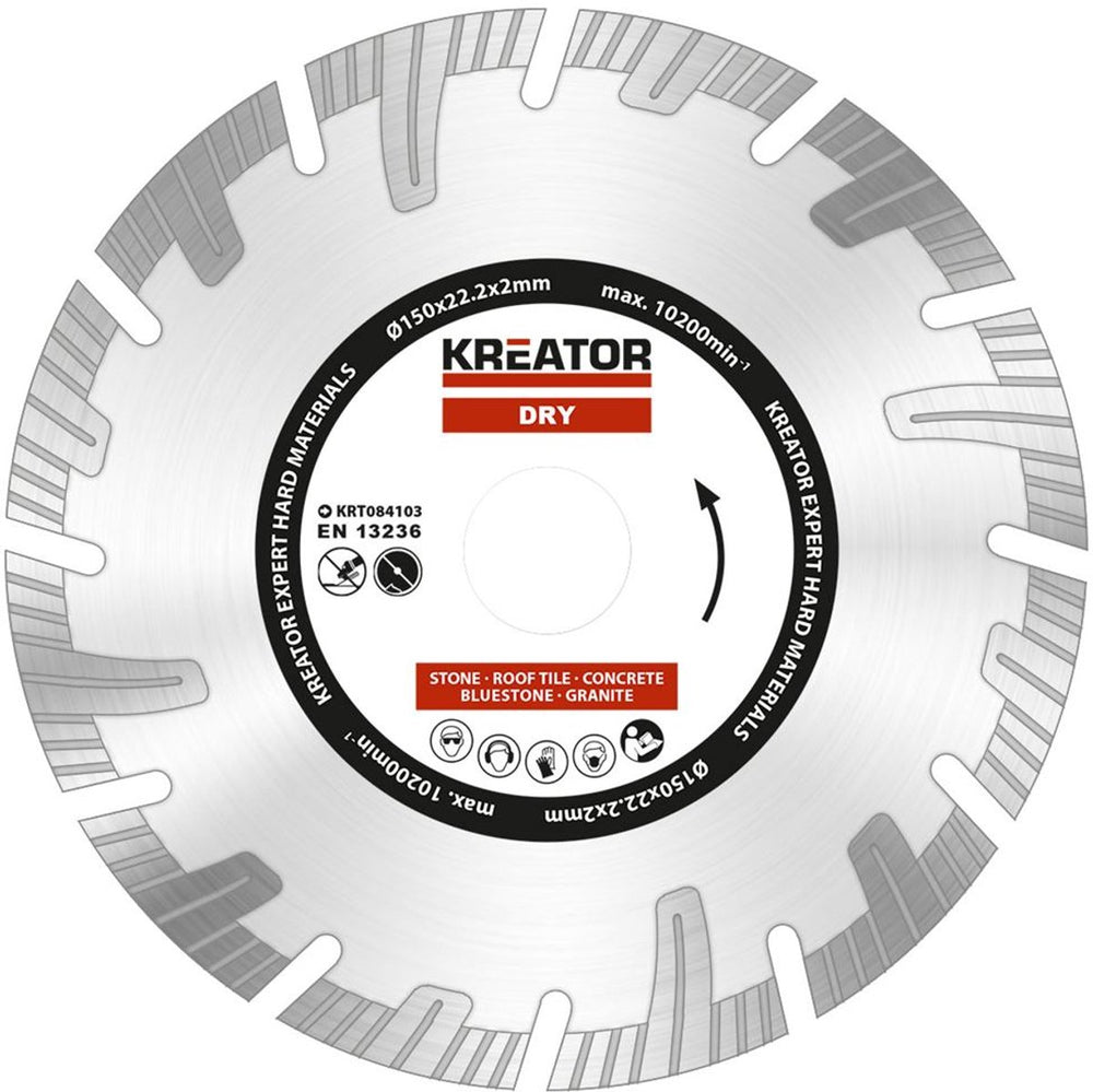 Kreator krt084103 diamantschijven set – ø150mm