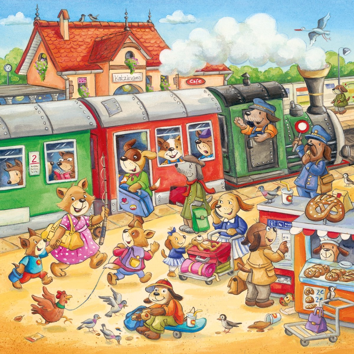 Ravensburger puzzel landelijke vakantie - legpuzzel - 3x49 stukjes