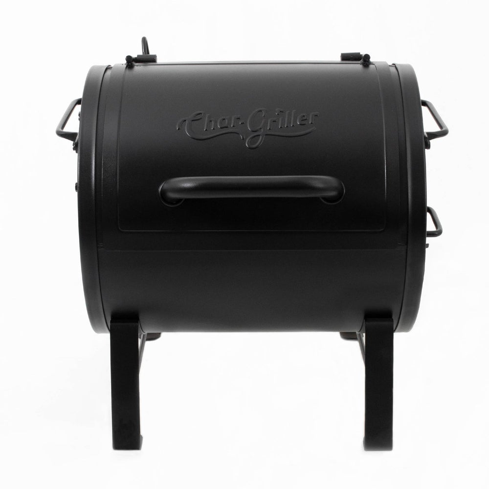 Char-griller ® 3-in-1 draagbare houtskool bbq – compacte tafelbarbecue en side fire box voor smoker – ideaal voor tuin, terras, camping, en balkon