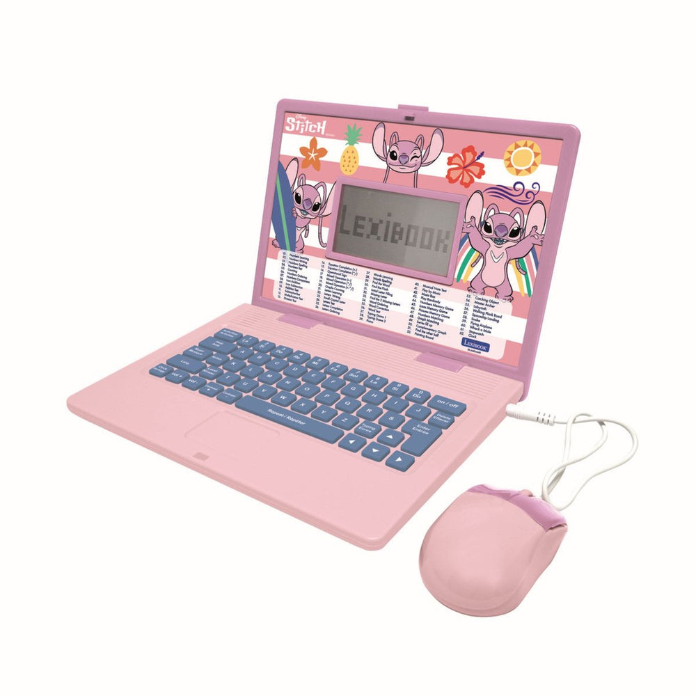 Lexibook - stitch angel - educatieve laptop 124 activiteiten (en fr)