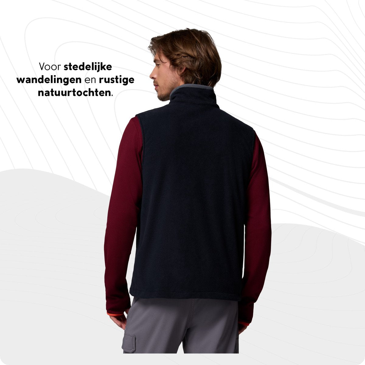 Columbia fast trek™ fleece vest heren outdoorvest - black