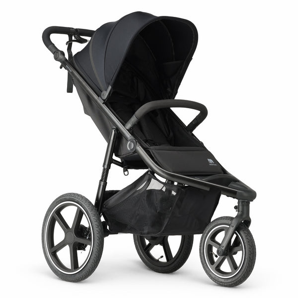 Deryan bolt hardloop kinderwagen - jogging buggy - muggennet - zwart