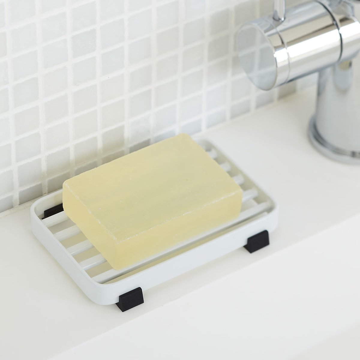 Yamazaki sanitair tray - tower - wit
