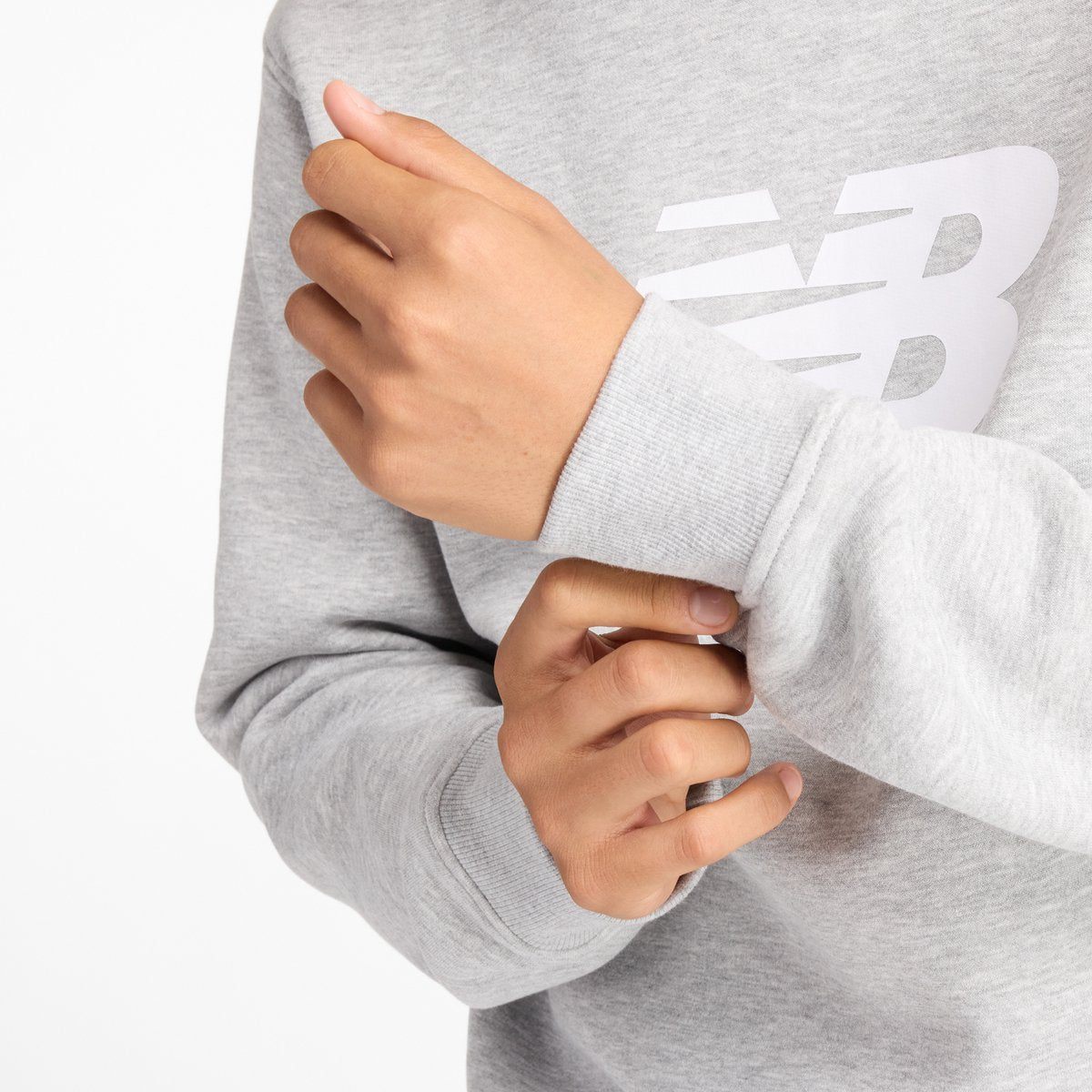 New balance sport core brushed crew heren trui - atletic grey