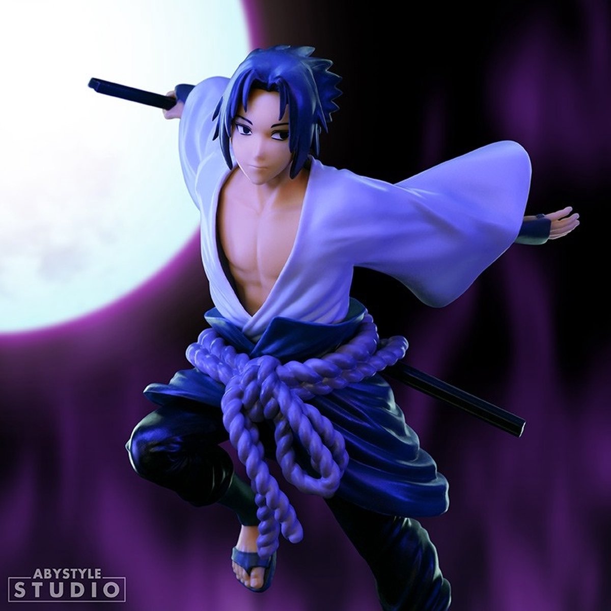 Aby style naruto shippuden statue 1 10 sasuke 17 cm