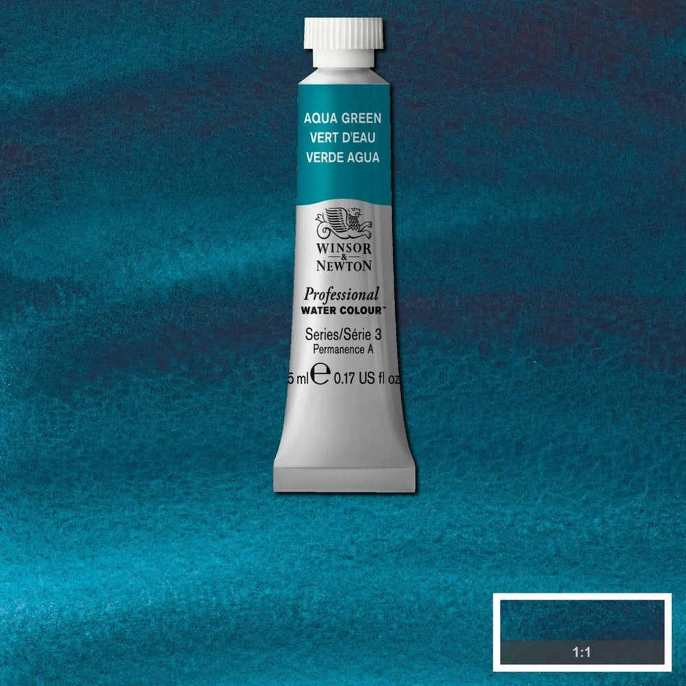 Winsor newton watercolor paint w n 5ml - 697 aqua green