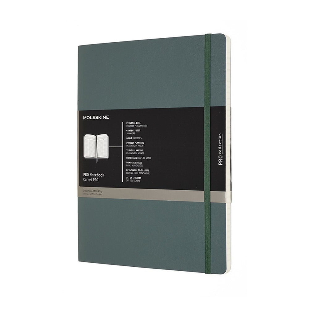 Moleskine professional notitieboek - extra large - softcover - bos groen